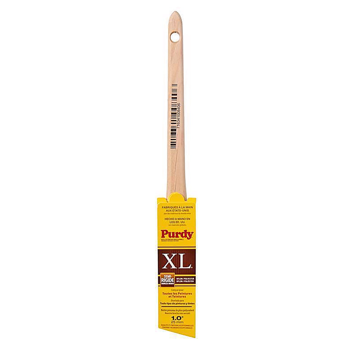 Purdy 144080310 XL Dale 1 in. Medium Stiff Angle Trim Paint Brush