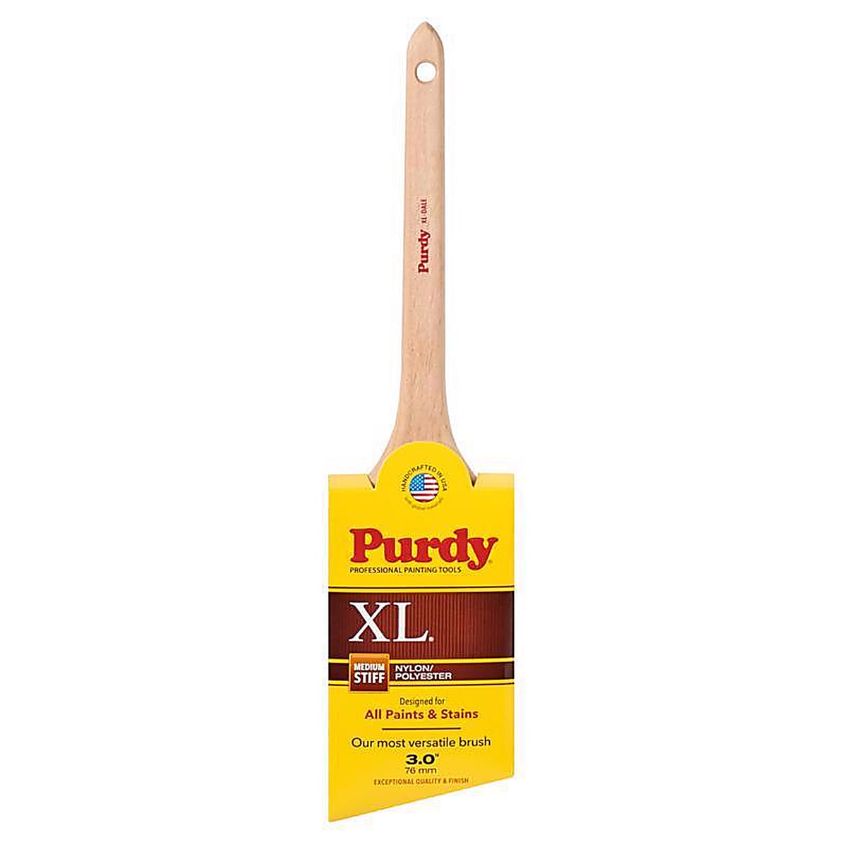 Purdy 144080330 XL Dale 3 in. Medium Stiff Angle Trim Paint Brush
