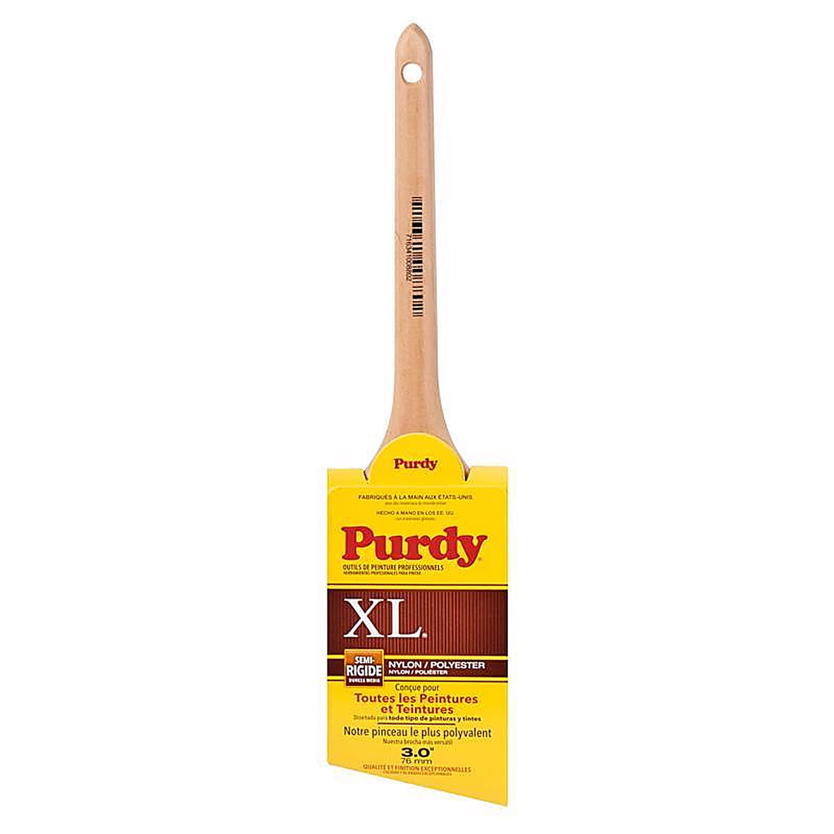 Purdy 144080330 XL Dale 3 in. Medium Stiff Angle Trim Paint Brush