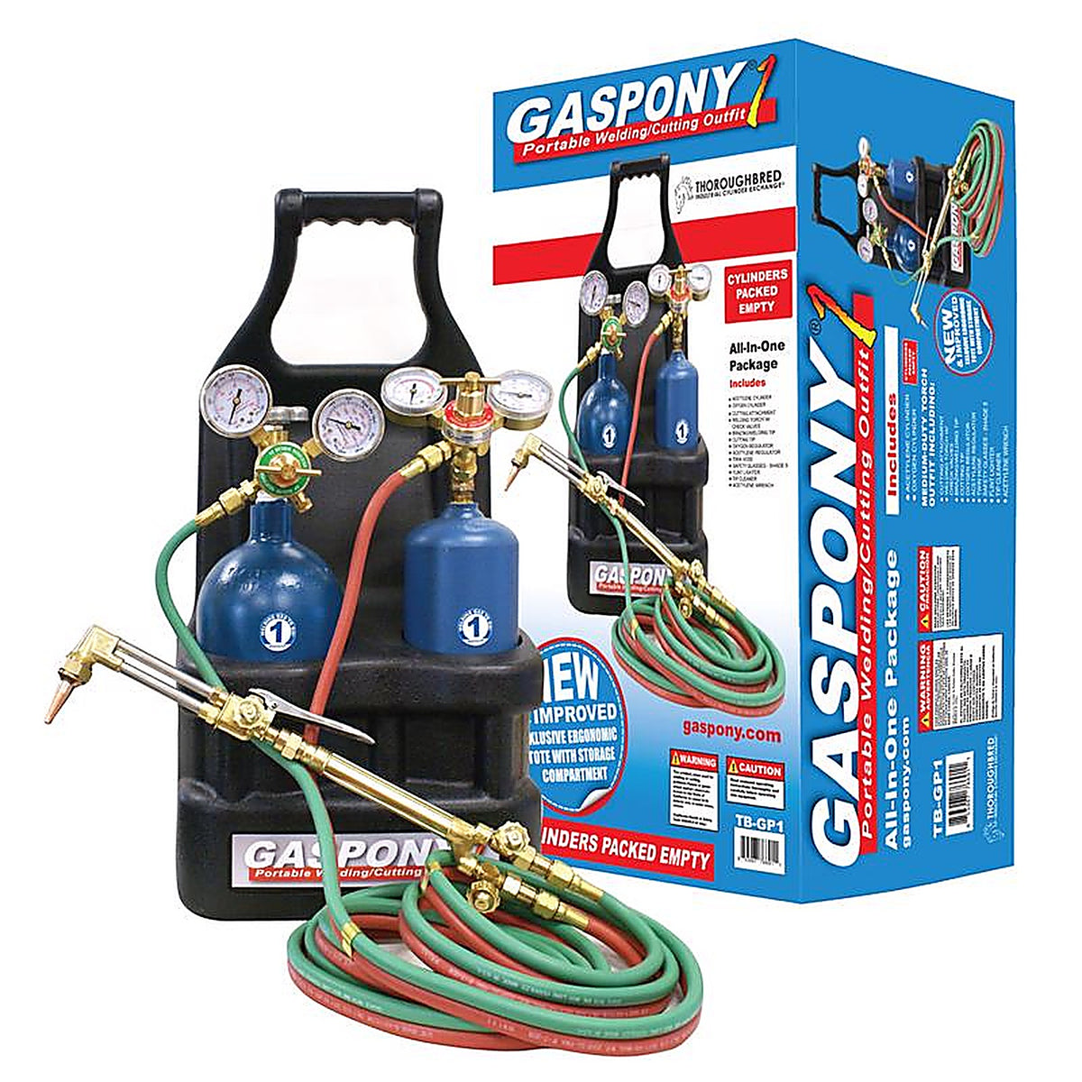 Thoroughbred - TBH GP1 - Gaspony1 Medium-Duty Torch Kit 12 Piece Oxy-Acetylene