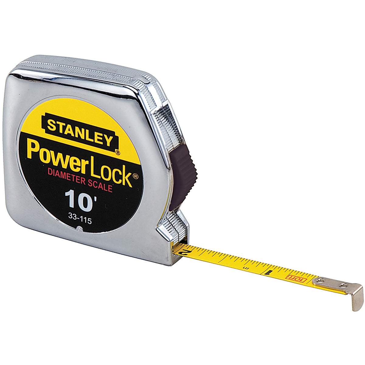 Stanley 33-115 PowerLock 10 ft. L x 0.25 in. W Tape Measure 1/Pack