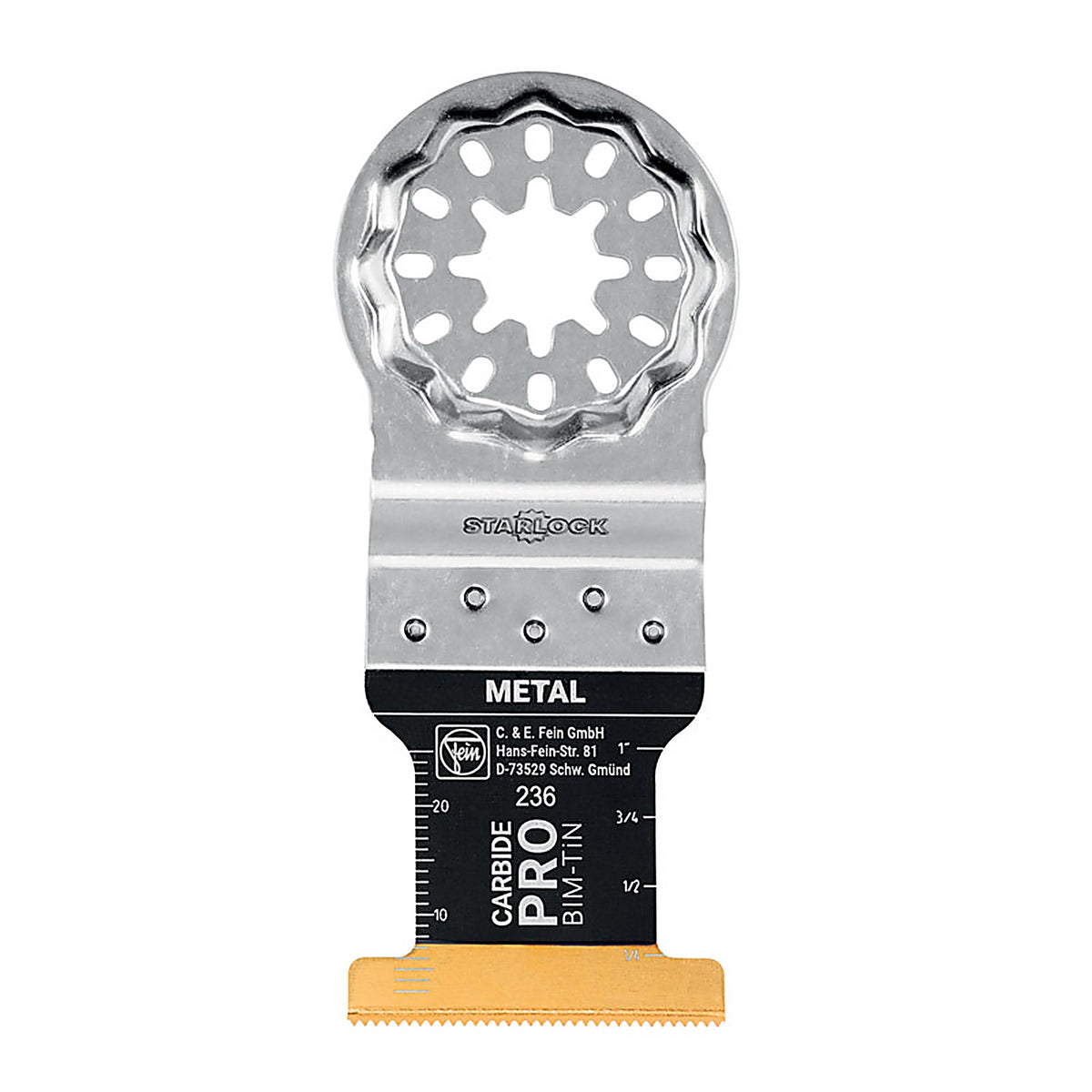 Fein 63502236270 Carbide PRO 1-3/8 in. x 3-1/2 in. L TiN Coated Bi-Metal E-Cut Saw Blade 3/pc.