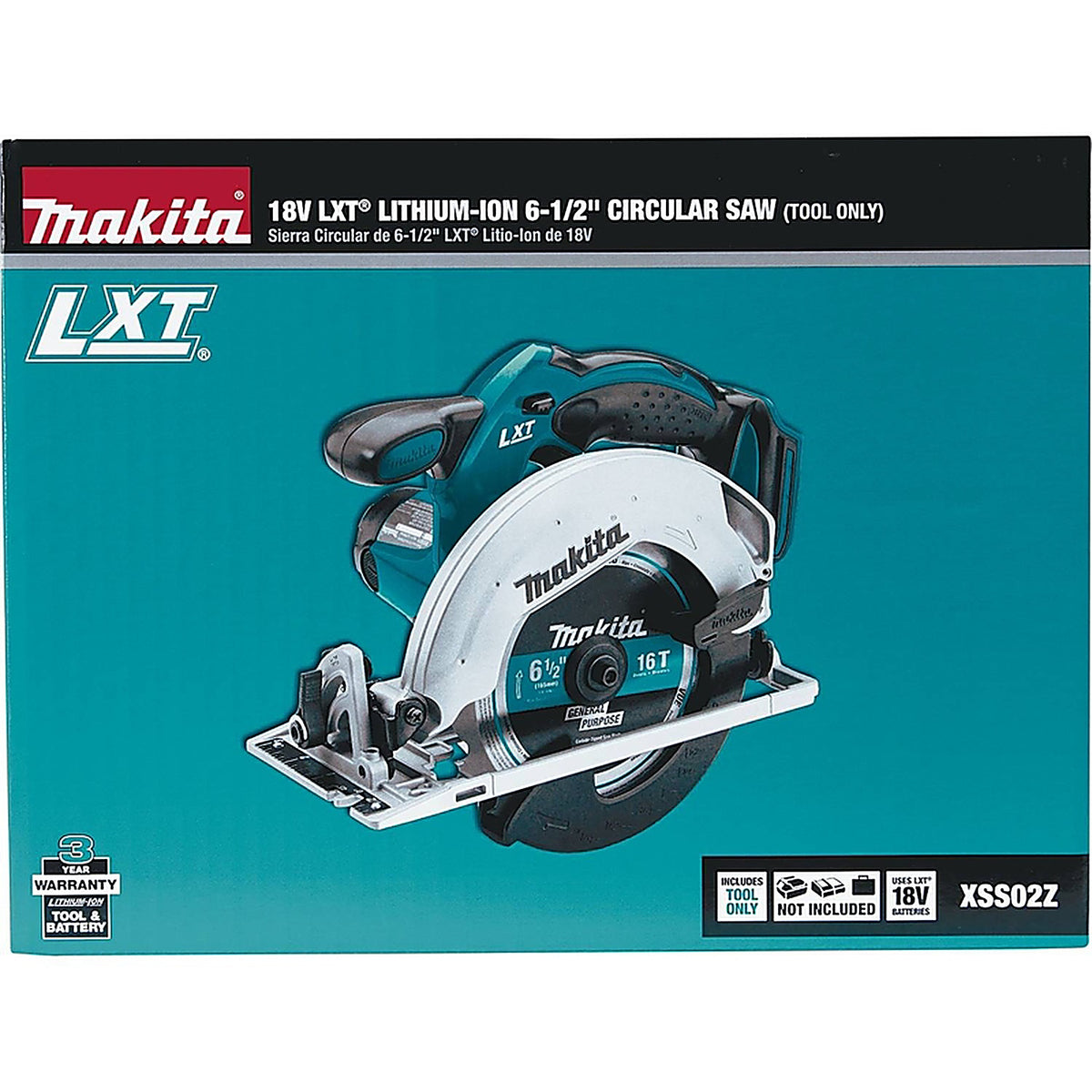 Makita - XSS02Z - 18V 6-1/2 In. Cordless Brushed Circular Saw Tool Only