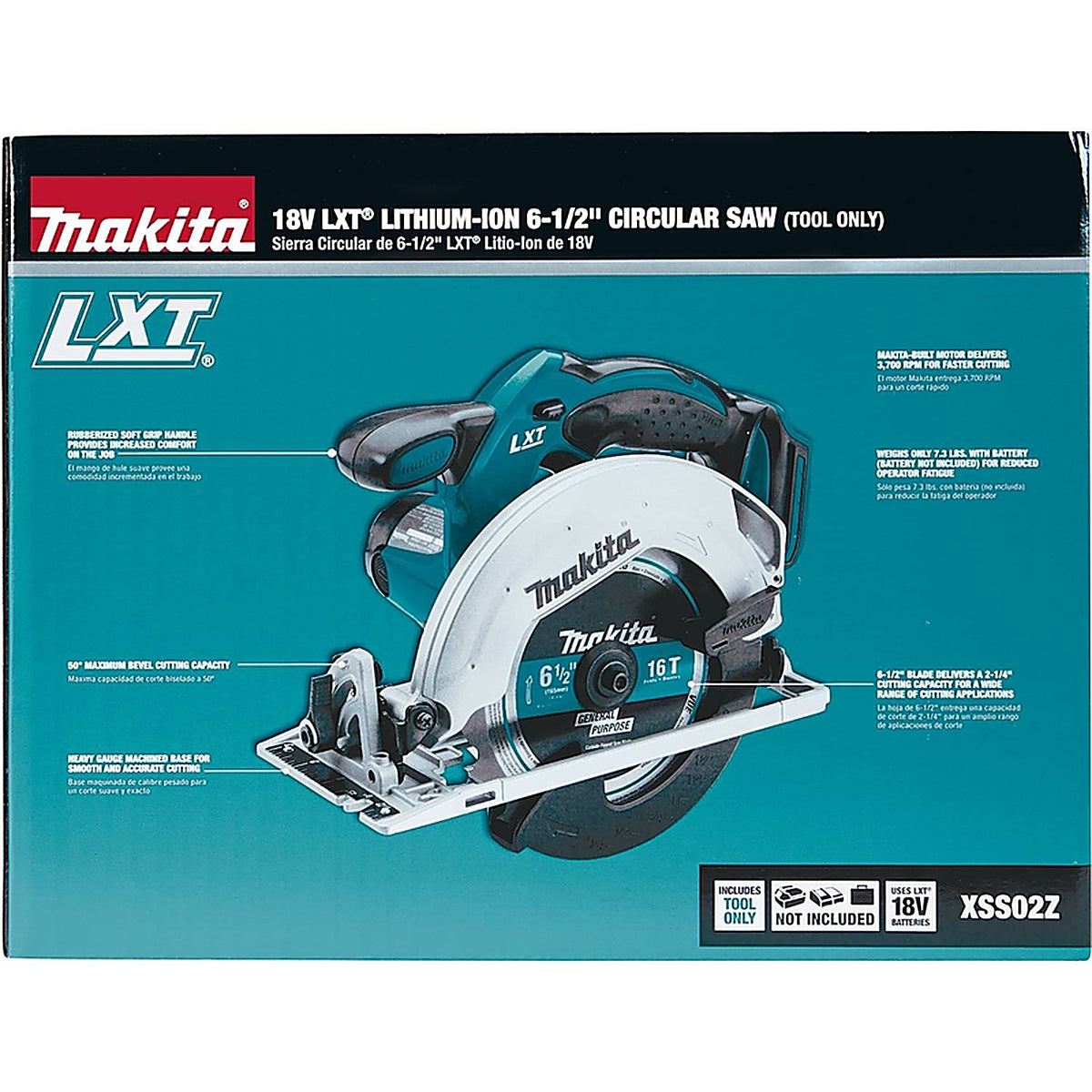 Makita - XSS02Z - 18V 6-1/2 In. Cordless Brushed Circular Saw Tool Only