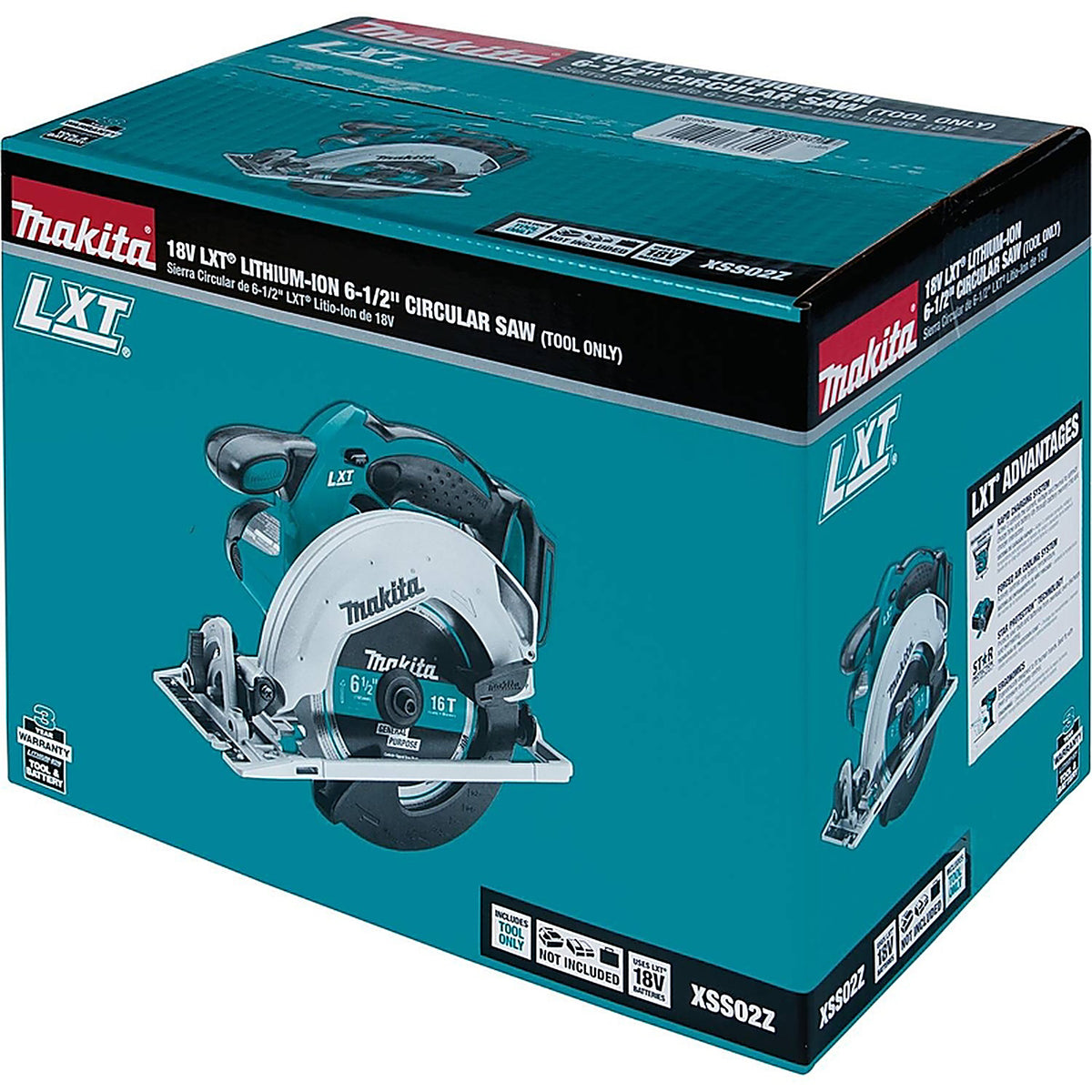 Makita - XSS02Z - 18V 6-1/2 In. Cordless Brushed Circular Saw Tool Only