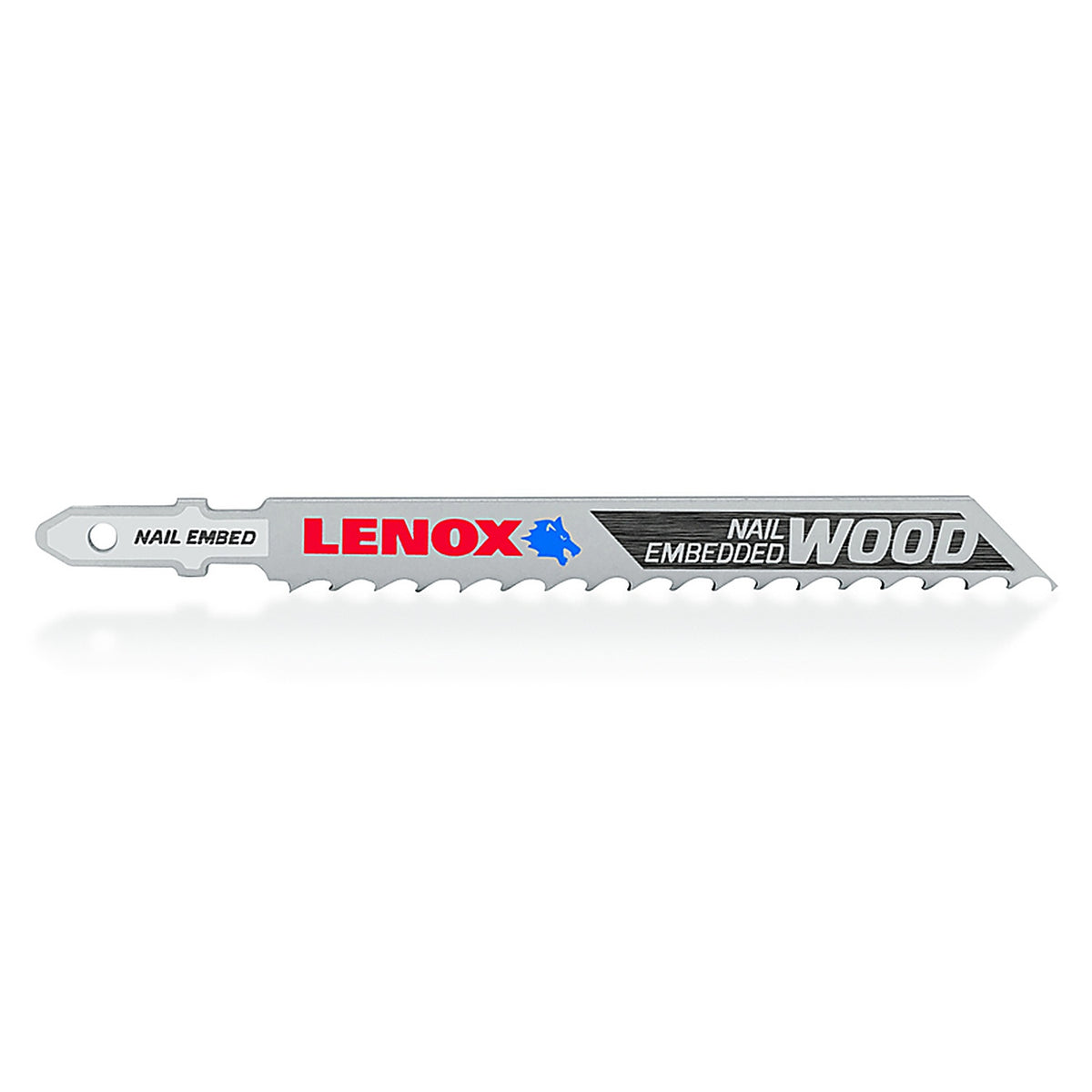 Lenox 1991406 4 in. Bi-Metal T-Shank Nail-Embedded Wood Jig Saw Blade 6 TPI 3/Pack