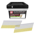 Grip-Rite GR408HG1M 3 in. 11 Ga. Angled Strip Framing Nails 21 deg. Ring Shank 1000/Pack