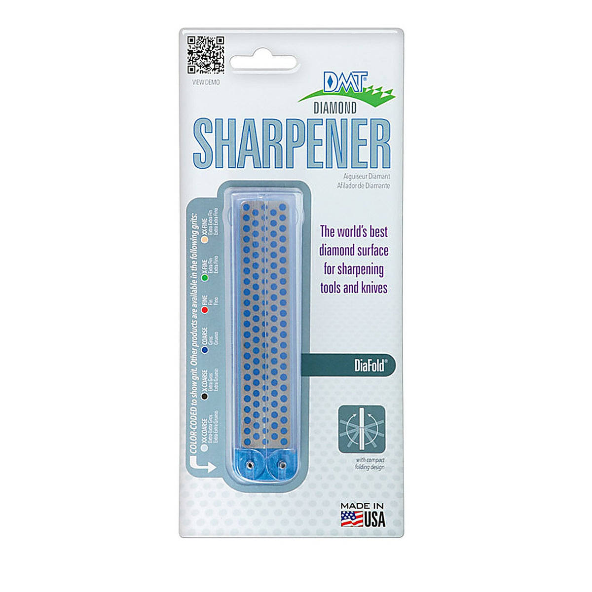 DMT - FWC - Diafold 4 In. L Diamond/Nickel Diamond Whetstone Sharpener 1 Piece