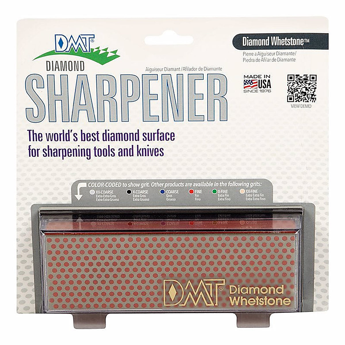 DMT - W6FP - Diamond Whetstone 6 In. L Diamond/Nickel Diamond Whetstone Sharpener 600 Grit 1 Piece