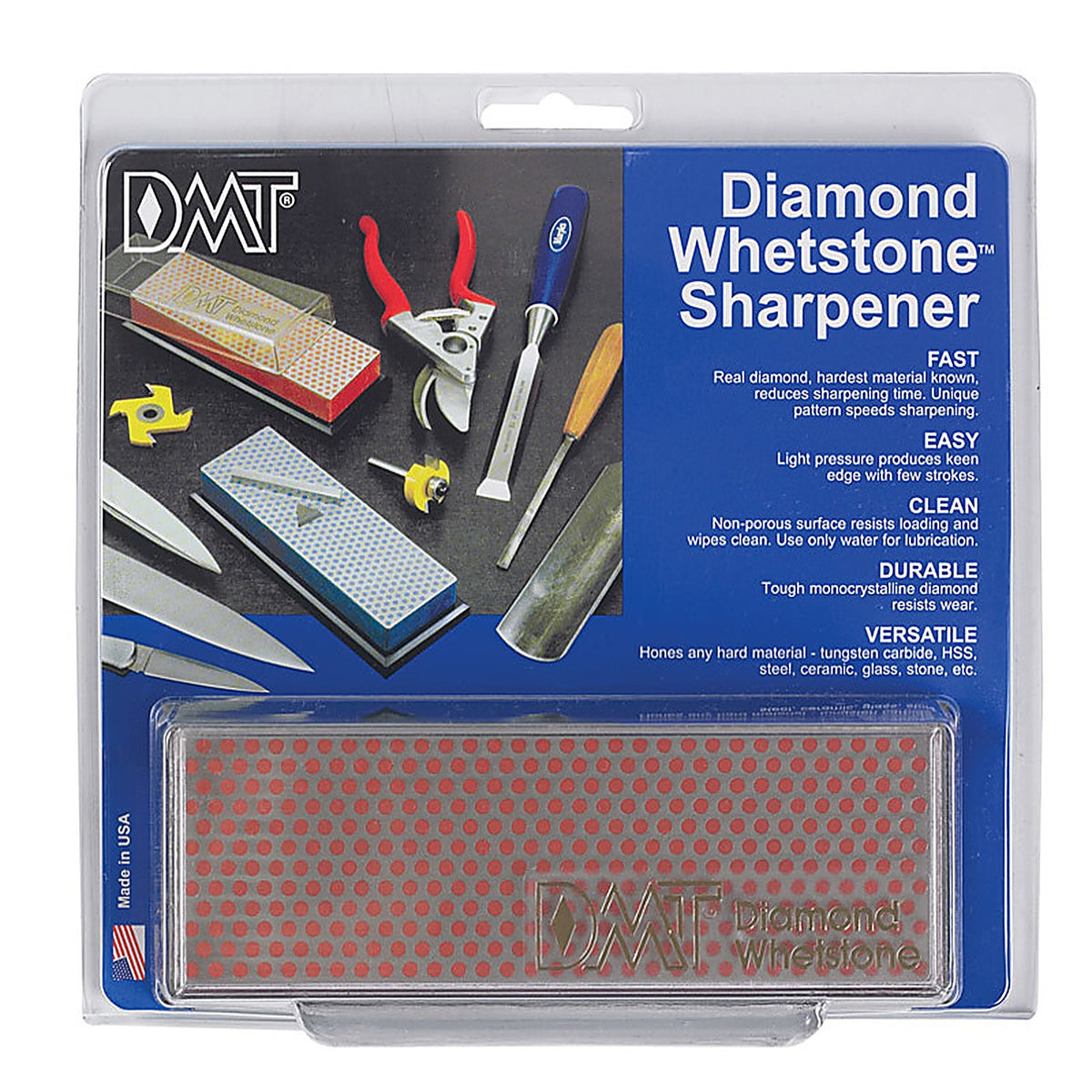 DMT - W6FP - Diamond Whetstone 6 In. L Diamond/Nickel Diamond Whetstone Sharpener 600 Grit 1 Piece