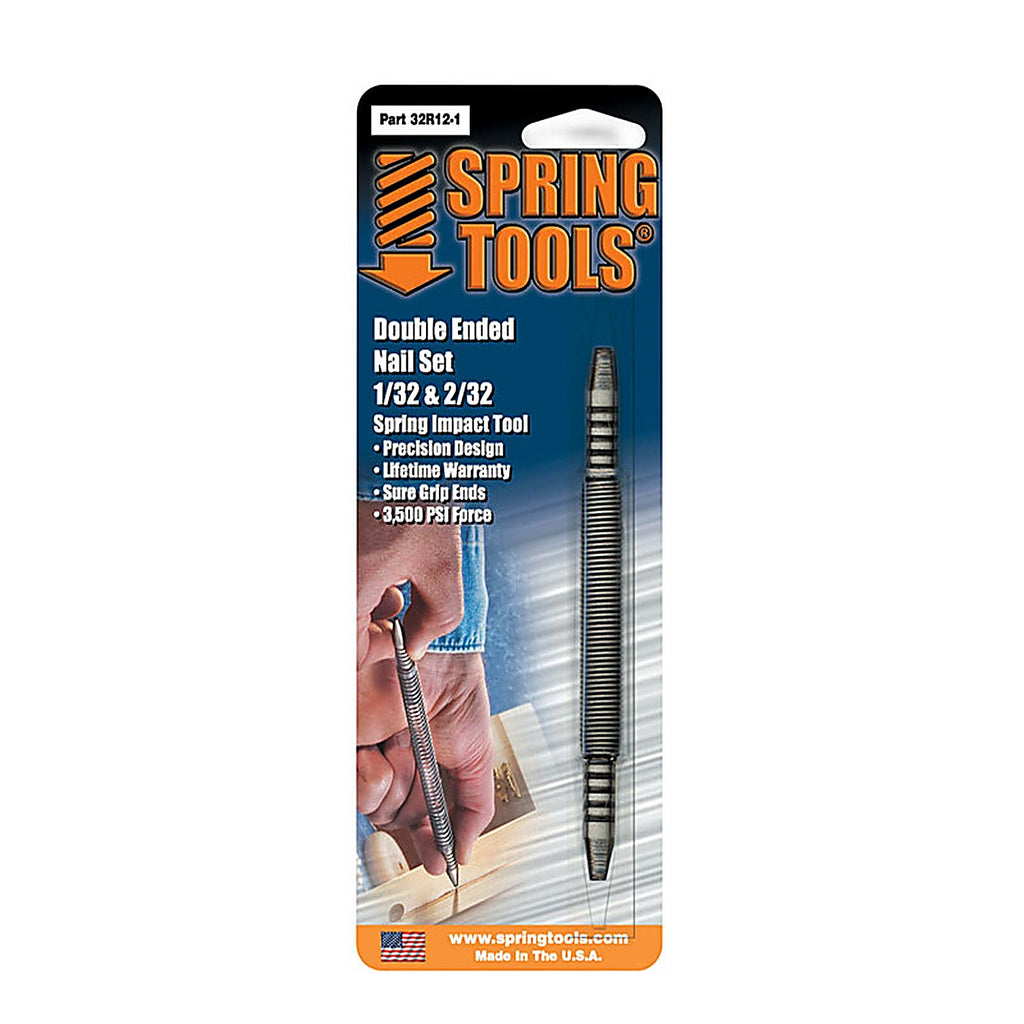 Spring Tools - 32R12-1 - 1/32 and 2/32 In. Double-Ended Nail Set 1 Piece