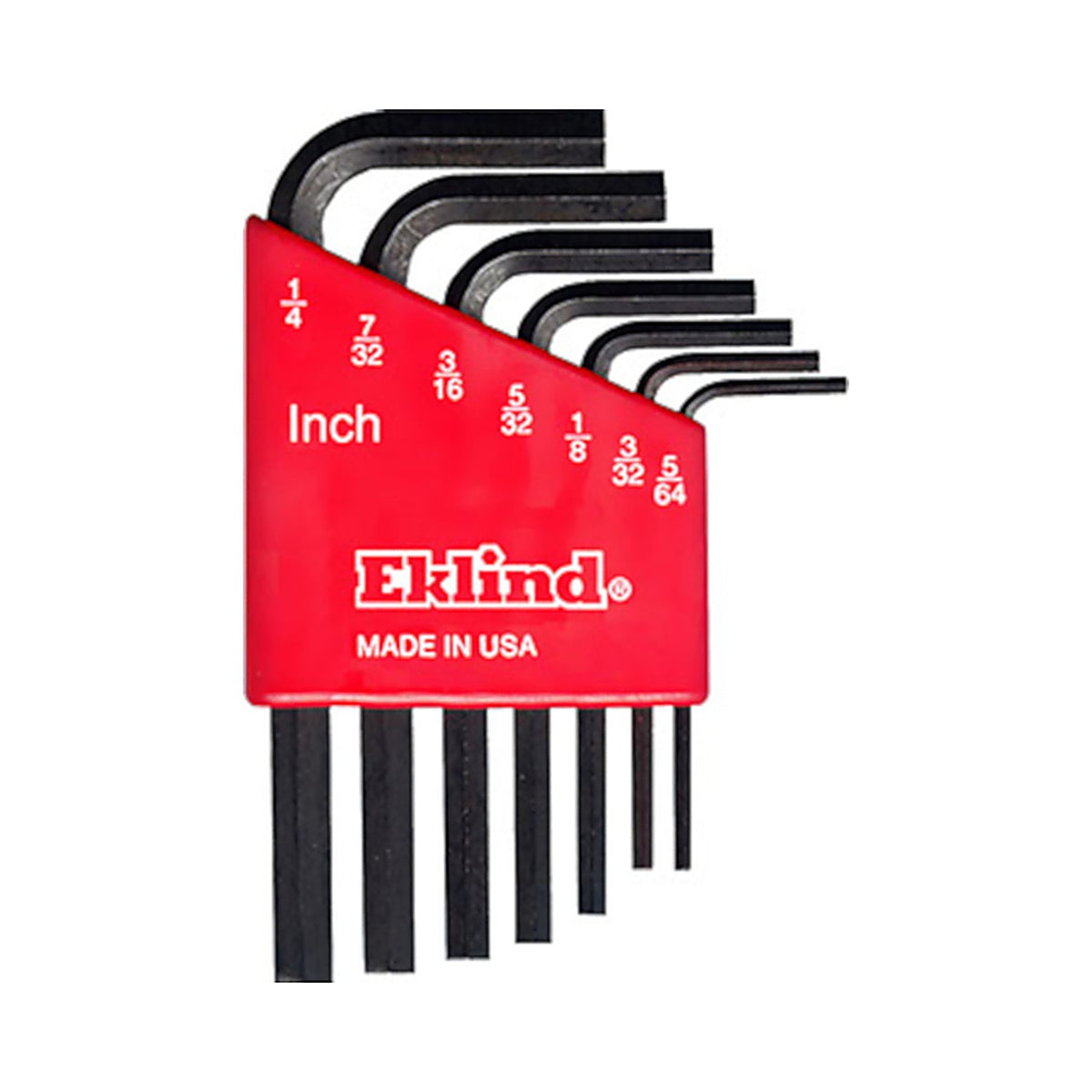Eklind Tool 10107 Hex-L 5/64 to 1/4 SAE Short Arm Hex L-Key Set Multi-Size in. 7/pc.