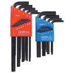 Eklind Tool 10022 Hex-L Metric and SAE Long and Short Arm Hex L-Key Set 22/pc.