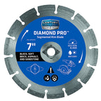 Century Drill & Tool 75470 7 in. Dia. Diamond Segmented Rim Diamond Saw Blade 1/pc.