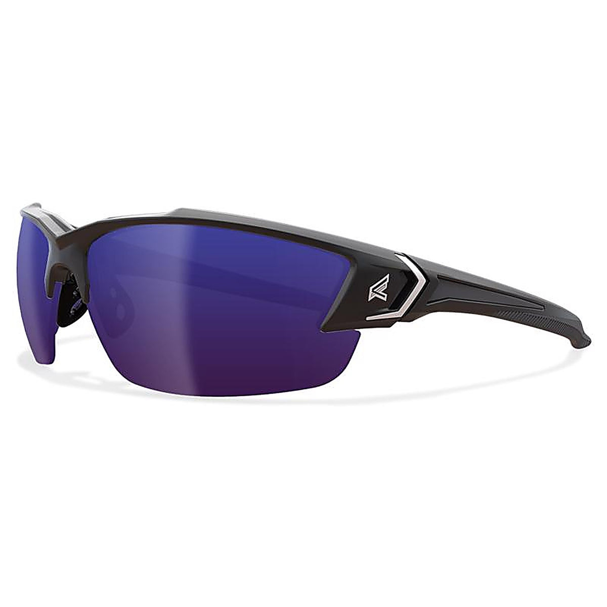 Edge Eyewear TSDKAP218-G2 Khor G2 Polarized Safety Glasses Blue Mirror Lens Black Frame 1/pc.