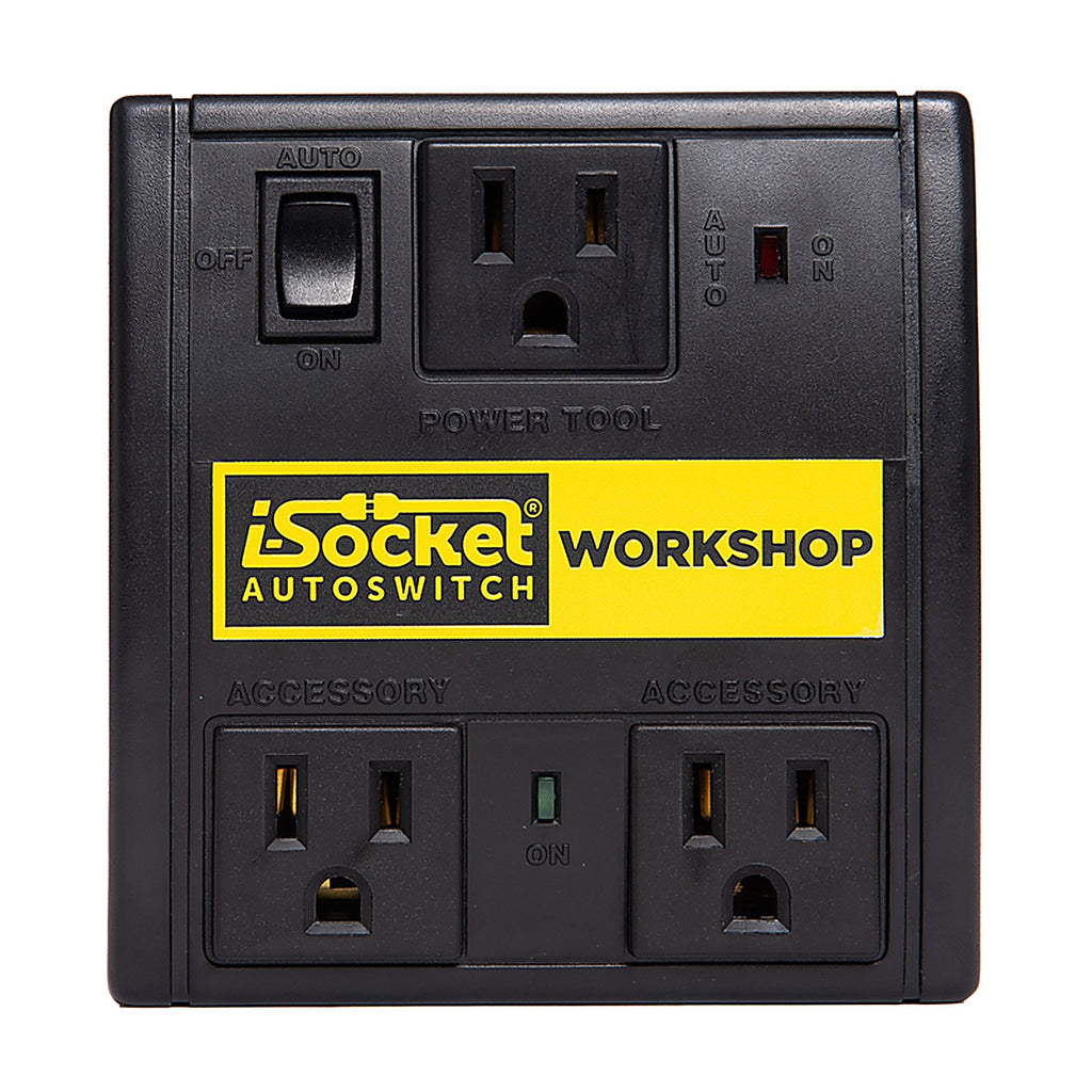 I-Socket - IS-12W00-BX - Autoswitch Workshop Dust Control Switch Black 1 Pack