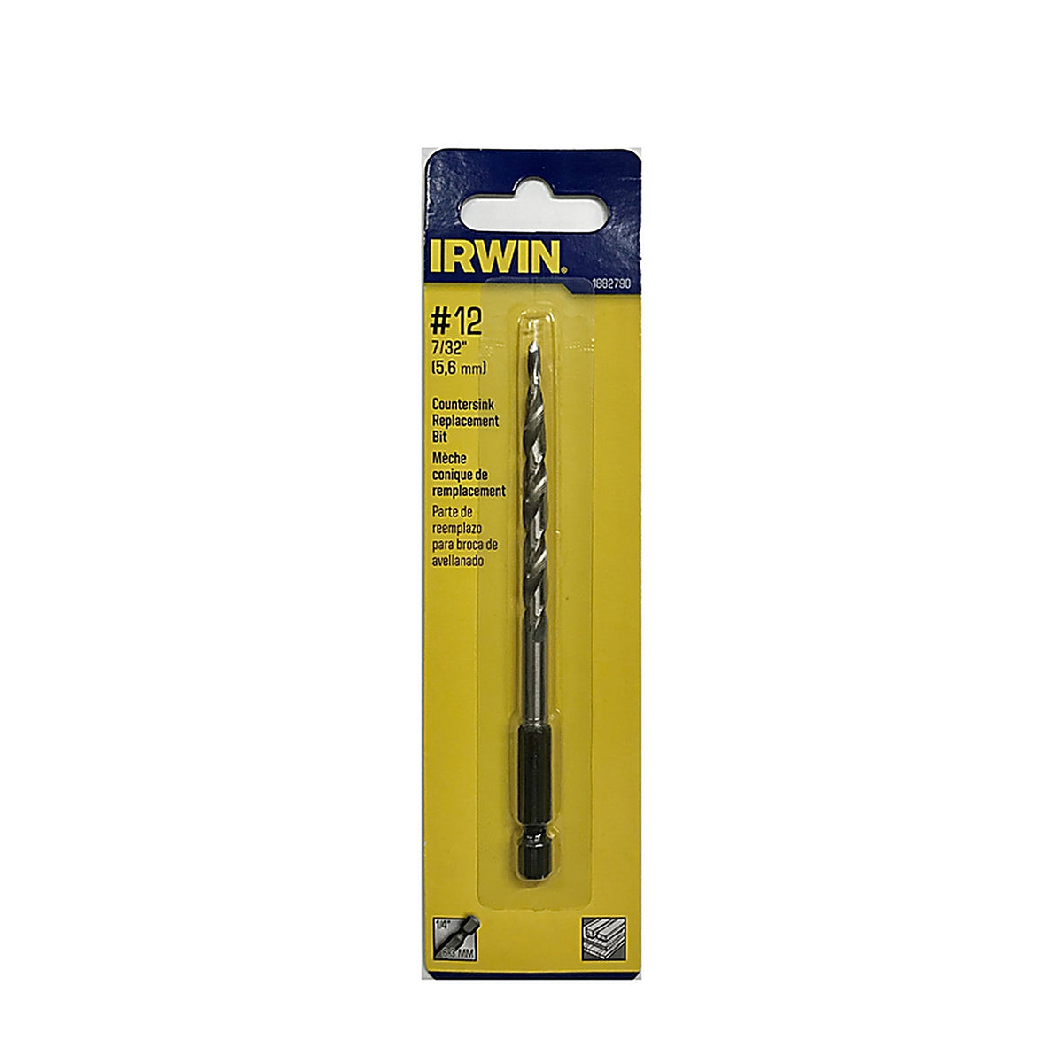Irwin 1882790 #12 7/32 in. Dia. High Speed Steel Replacement Bit 1/pc.