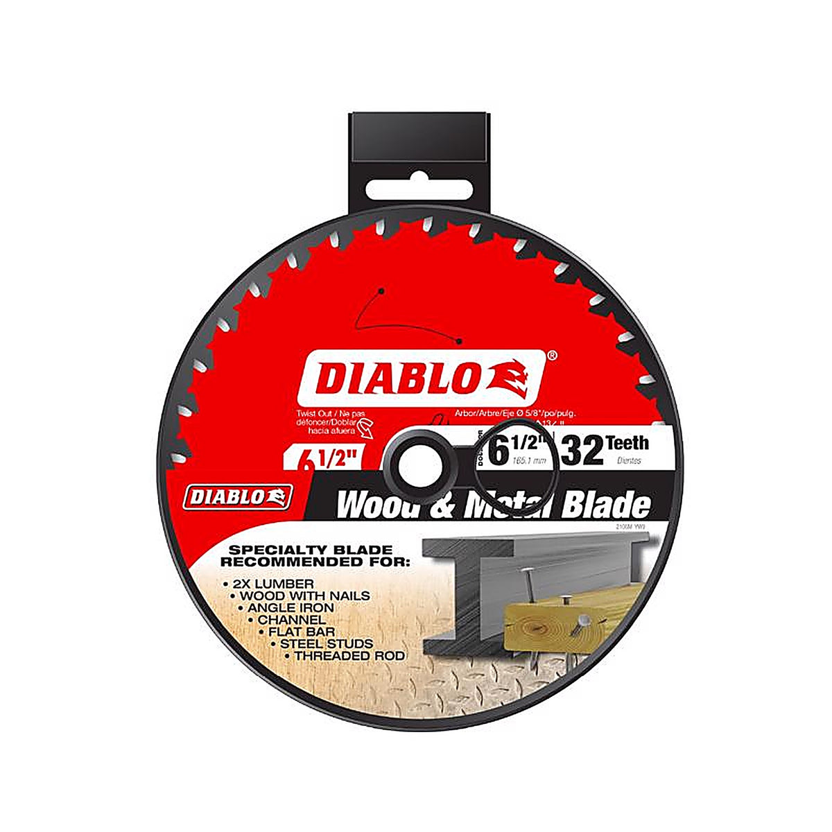 Diablo D0632GPX 6-1/2 in. D X 5/8 in. S Carbide Wood and Metal Saw Blade 32 teeth 1 pk