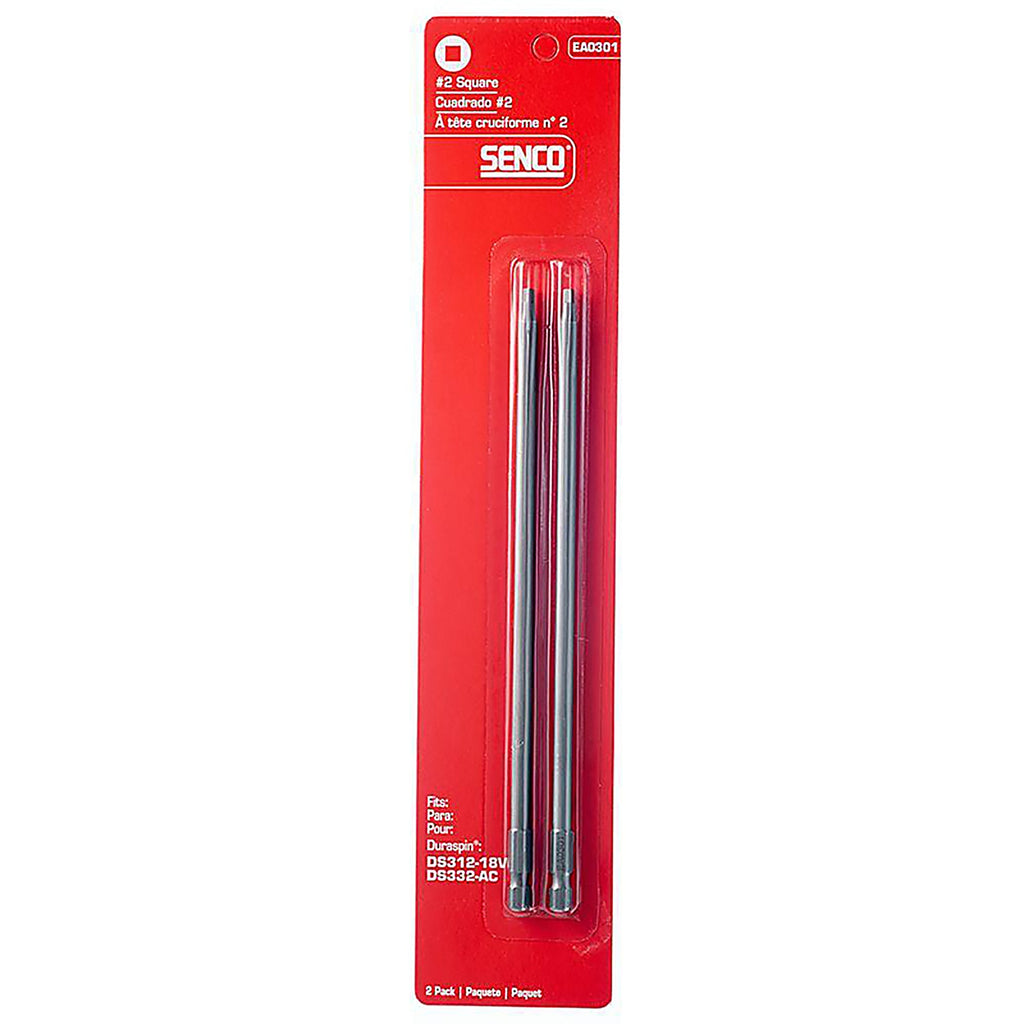Senco EA0301 DuraSpin Square #2 x 7-1/2 in. L Replacement Bit Steel 2/Pack