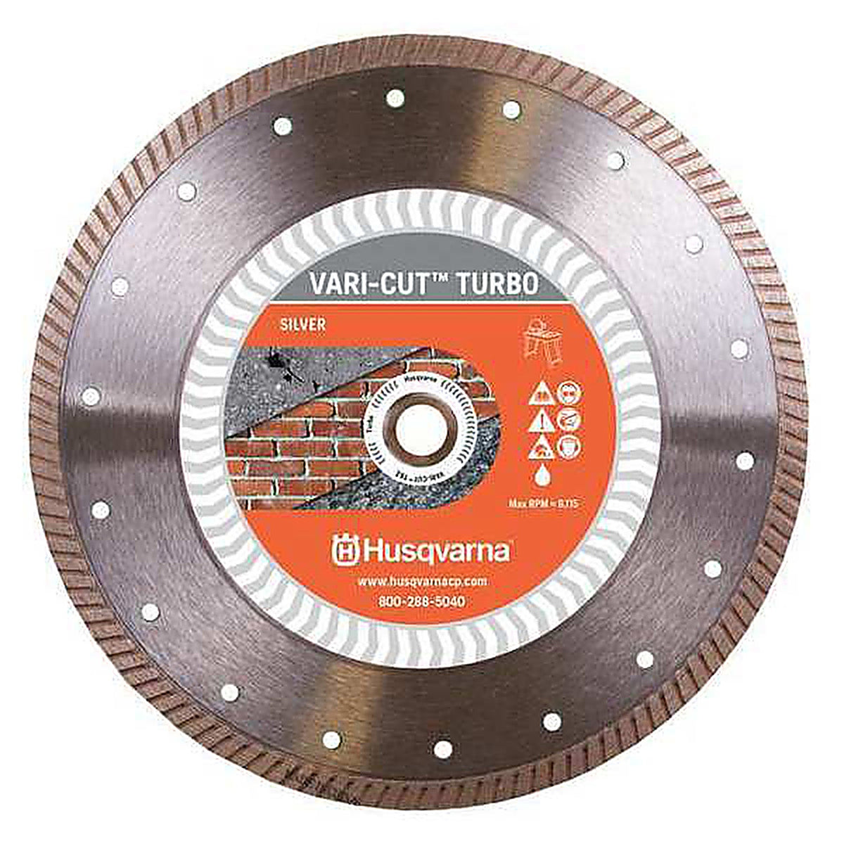 Husqvarna 579828101 Vari-Cut Turbo 7 in. D X 5/8 and 7/8 in. S Diamond Saw Blade