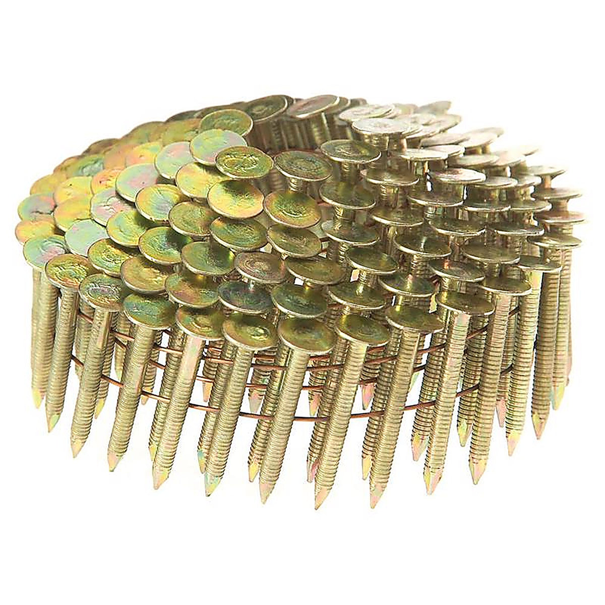 Grip-Rite - GRCR3DADE - 1-1/4 In. L X 11 Ga. Angled Strip Electro Galvanized Roofing Nails 15 Deg 7200 Pack