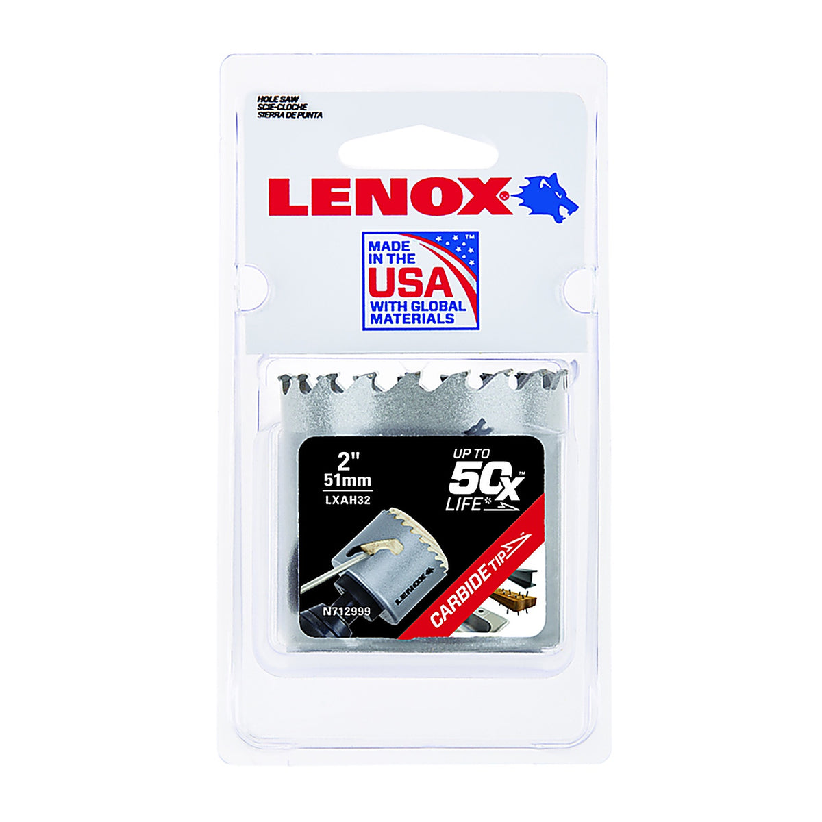 Lenox LXAH32 Speed Slot 2 in. Carbide Tipped Hole Saw