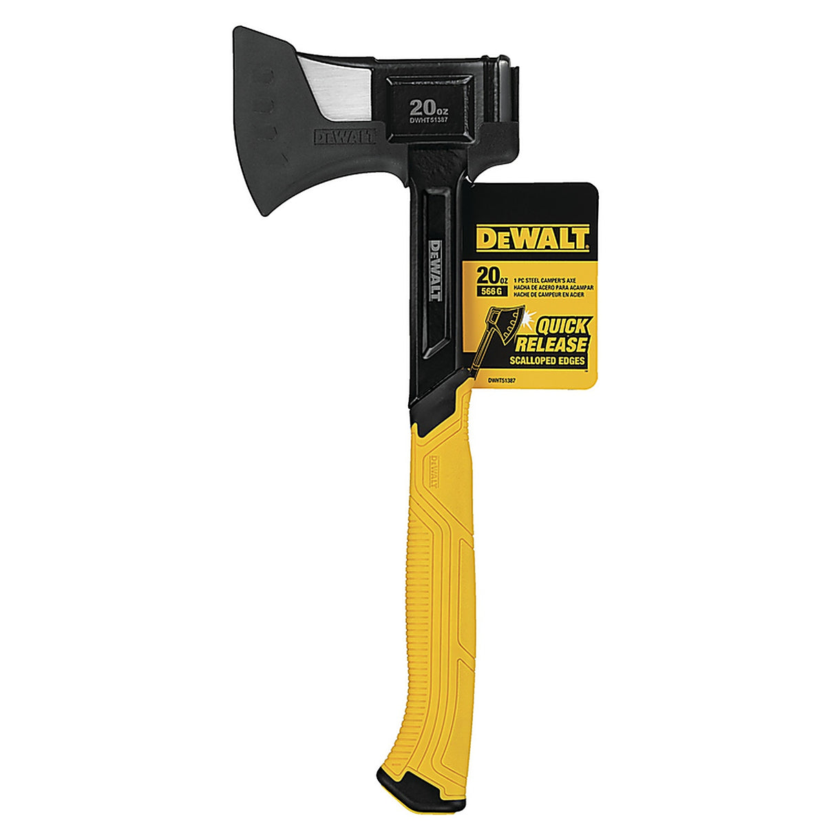 DeWalt DWHT51387 20 oz Steel Campers Axe Steel Handle 14 in.