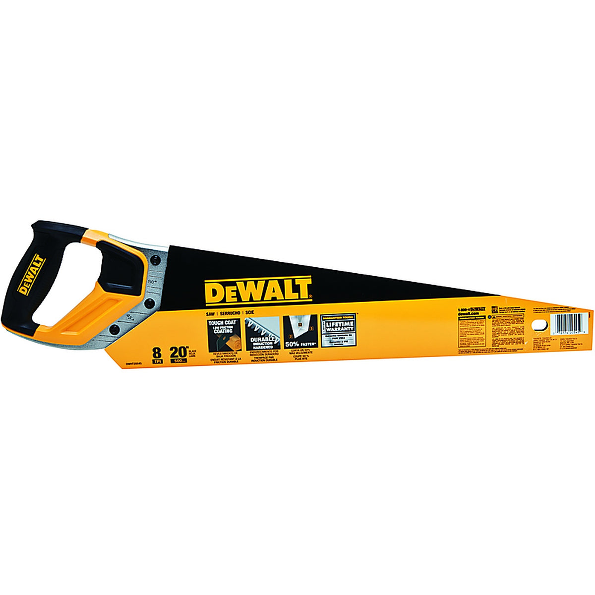 DeWalt DWHT20545L 20 in. Steel Handsaw 8 TPI 1 pc