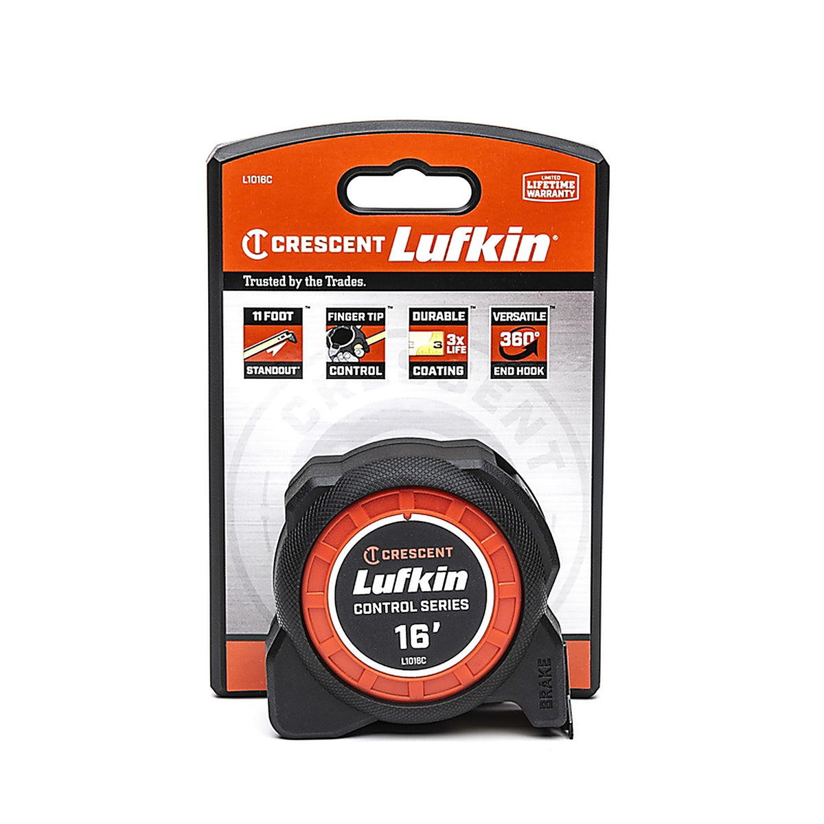 Crescent - L1016C-02 - Lufkin 16 Ft. L X 1-3/16 In. W Control Series Tape Measure 1 Pack