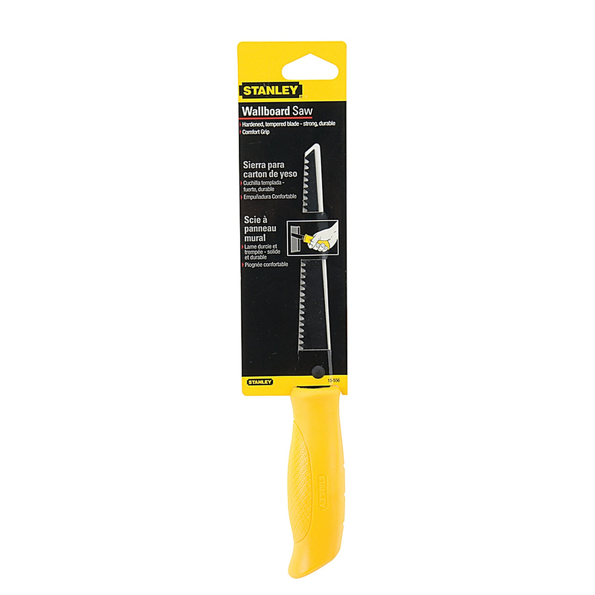 Stanley - 15-556 - 6 In. High Carbon Steel Drywall Wallboard Saw 9 TPI 1 Piece
