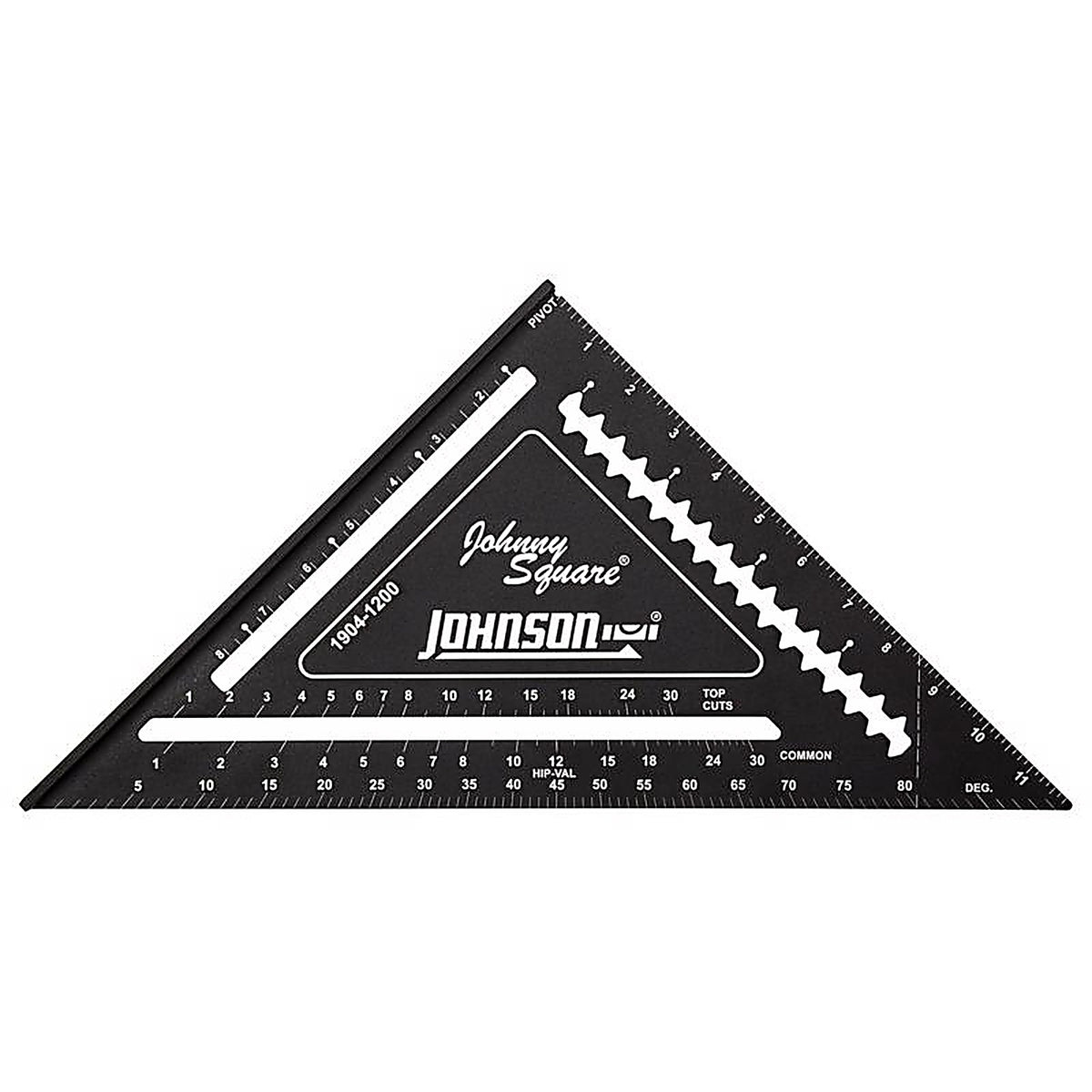 Johnson 1904-1200 Johnny Square 12 in. L Aluminum Professional Easy-Read Rafter Square