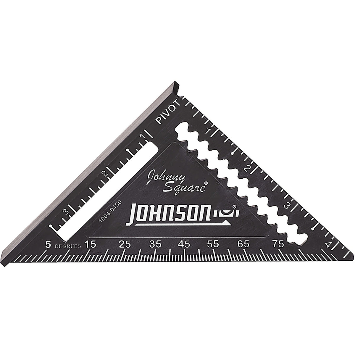 Johnson 1904-0450 Johnny Square 4-1/2 in. L Aluminum Professional Easy-Read Finish Square