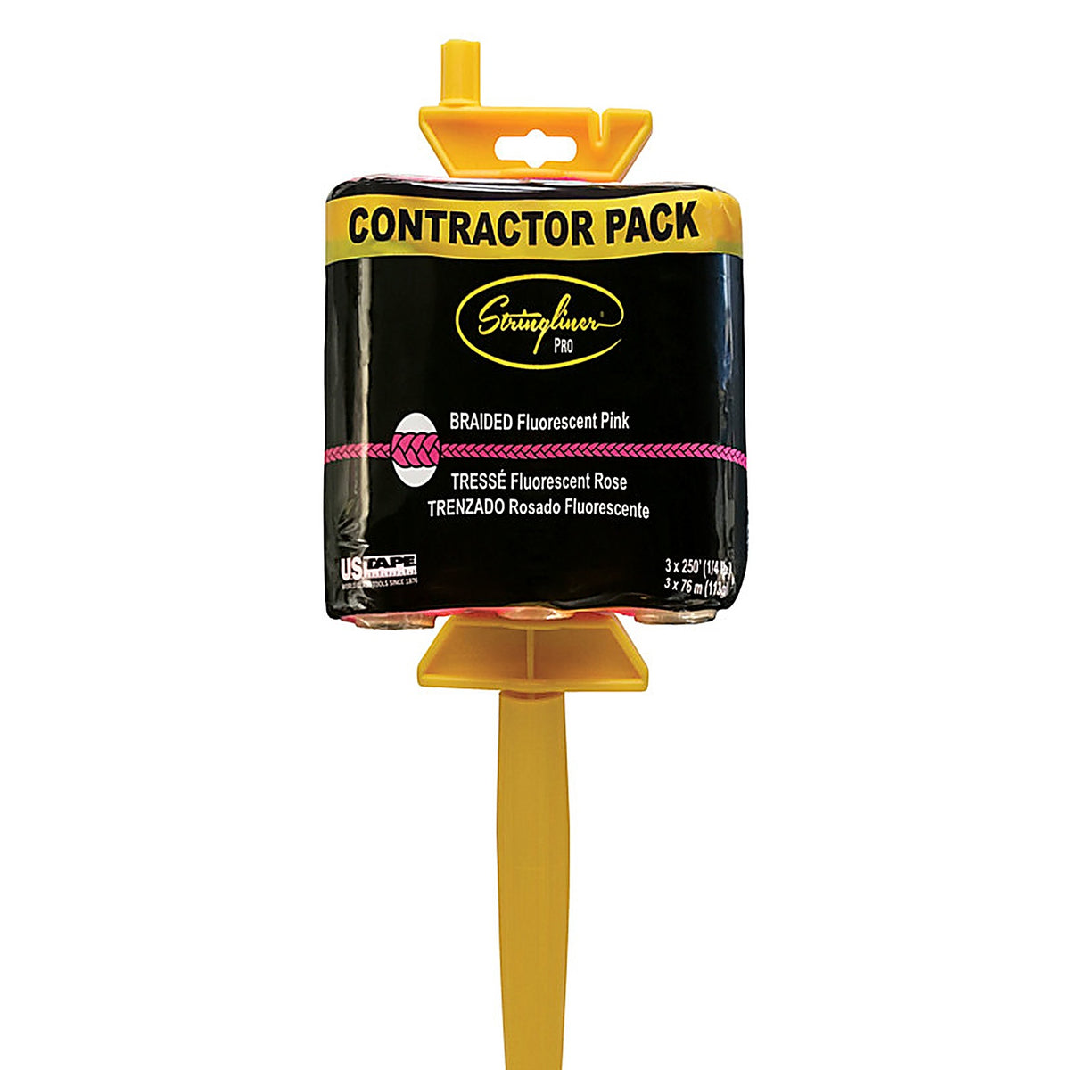 US Tape SL45162AC Stringliner PRO Masons Line and Reel Contractor Pack 250 ft.