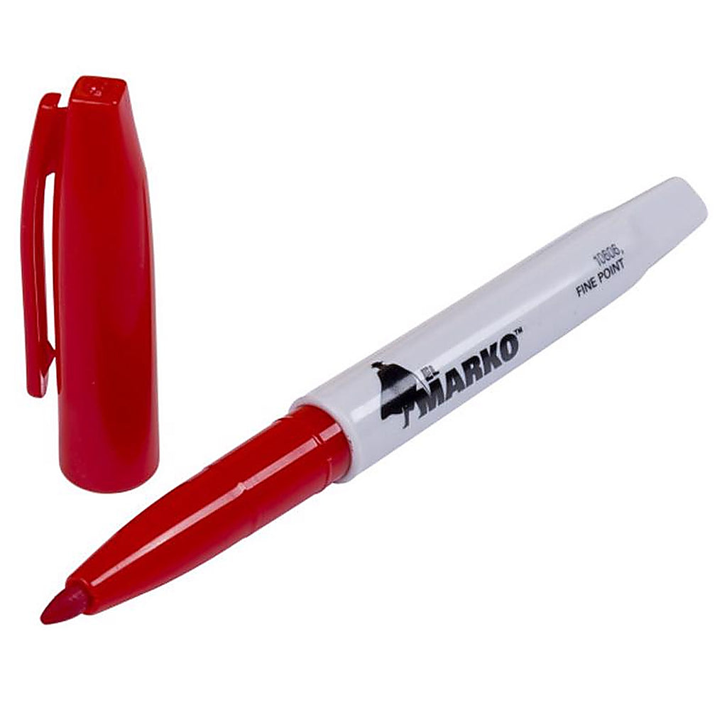 C.H. Hanson 10606 Sure Point Red Medium Tip Permanent Marker 1/Pack