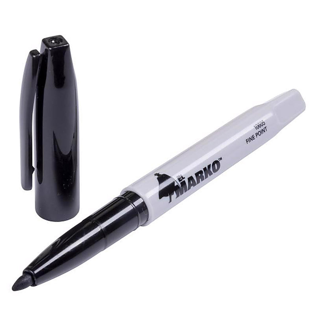 C.H. Hanson 10605 Sure Point Black Medium Tip Permanent Marker 1/Pack