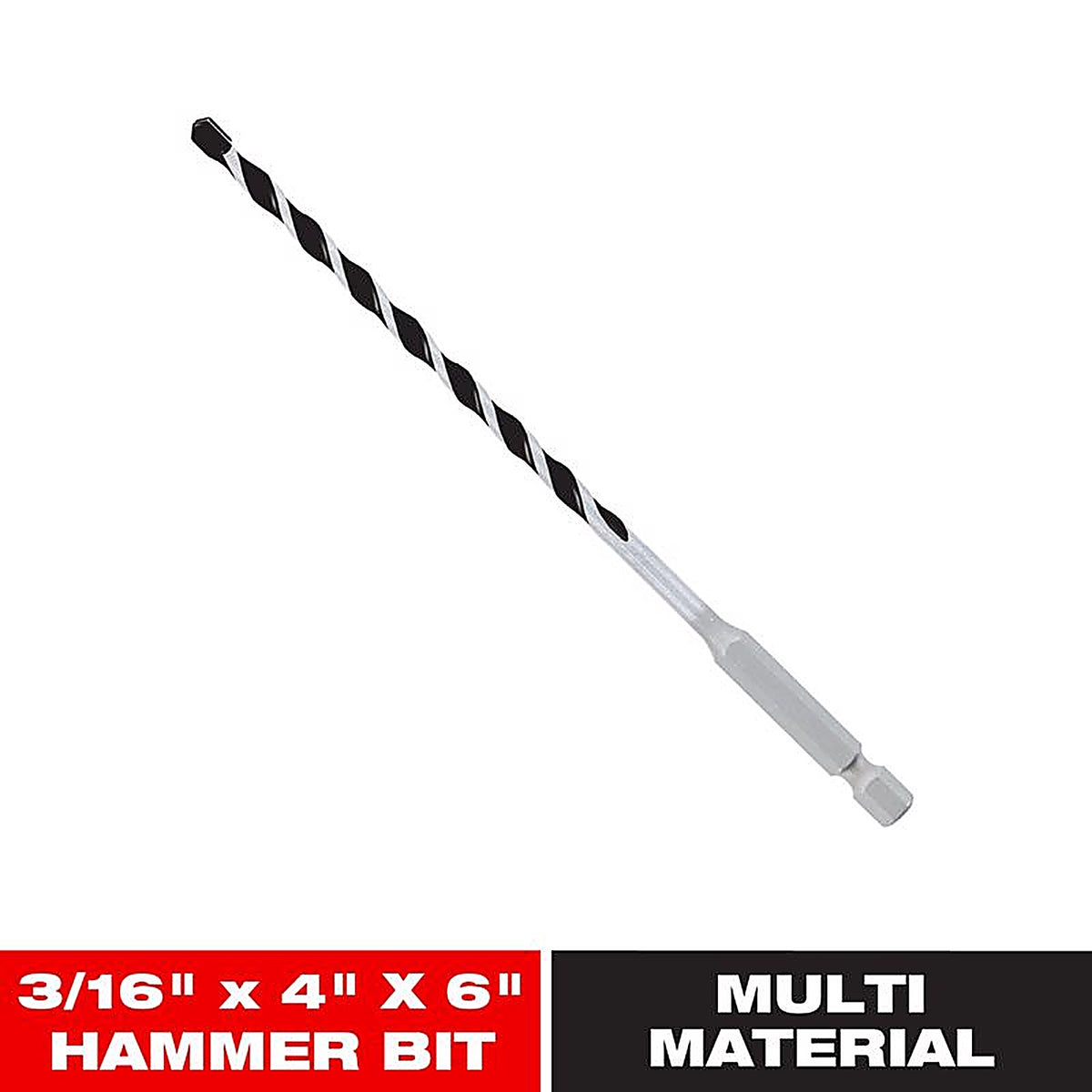 Diablo DMAMM1030 3/16 in. S X 6 in. L Carbide Tipped Hammer Drill Bit 1 pk