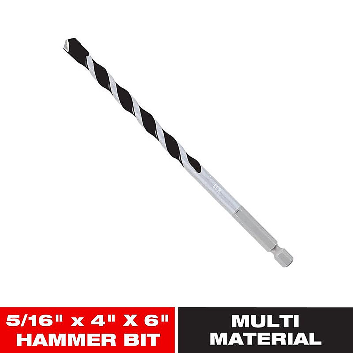 Diablo DMAMM1070 5/16 in. S X 6 in. L Carbide Tipped Hammer Drill Bit 1 pk