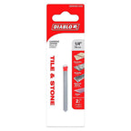 Diablo DMANS1030 1/4 in. S X 2-1/4 in. L Carbide Tipped Tile and Stone Drill Bit 1 pk