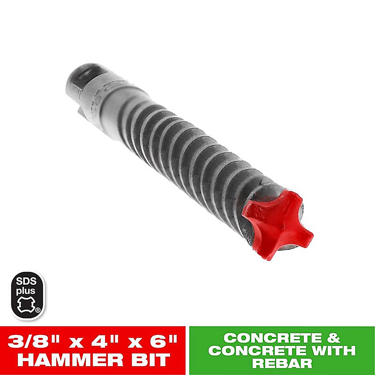 Diablo DMAPL4140 Rebar Demon 3/8 in. S X 6 in. L Carbide Hammer Drill Bit 1 pk