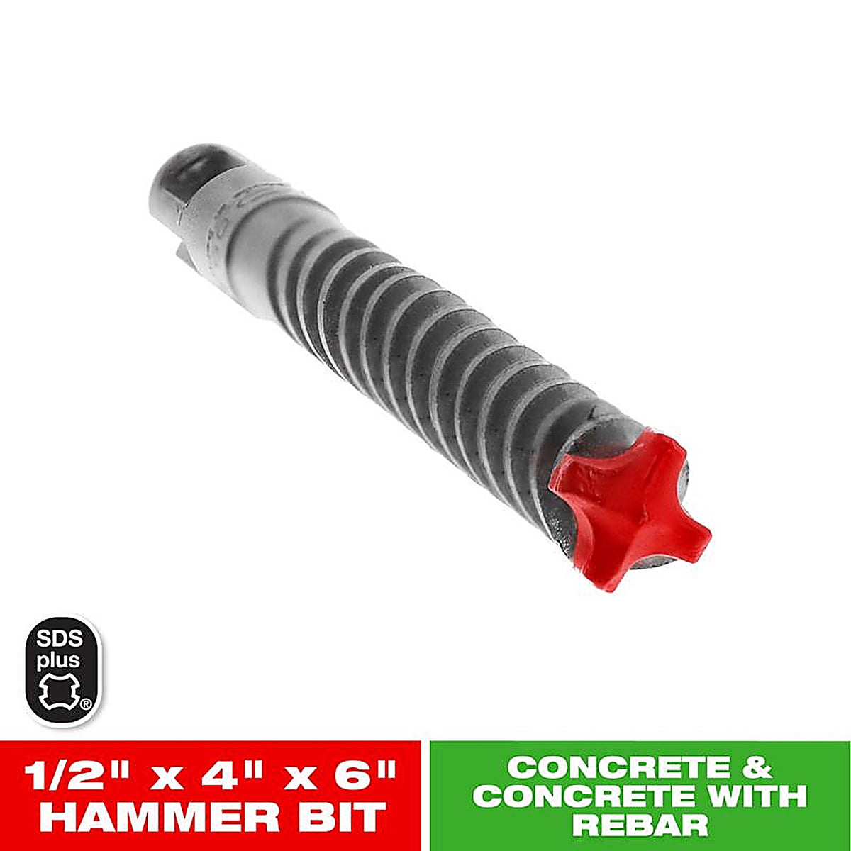 Diablo DMAPL4180 Rebar Demon 1/2 in. X 6 in. L Carbide Hammer Drill Bit 1 pk