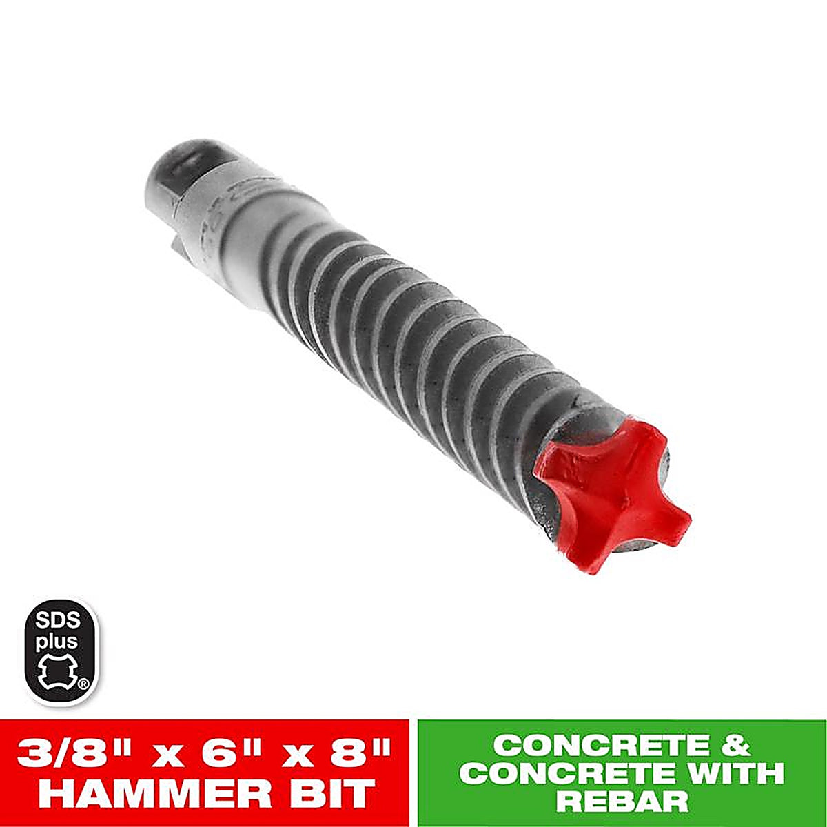 Diablo DMAPL4150 Rebar Demon 3/8 in. S X 8 in. L Carbide Hammer Drill Bit 1 pk