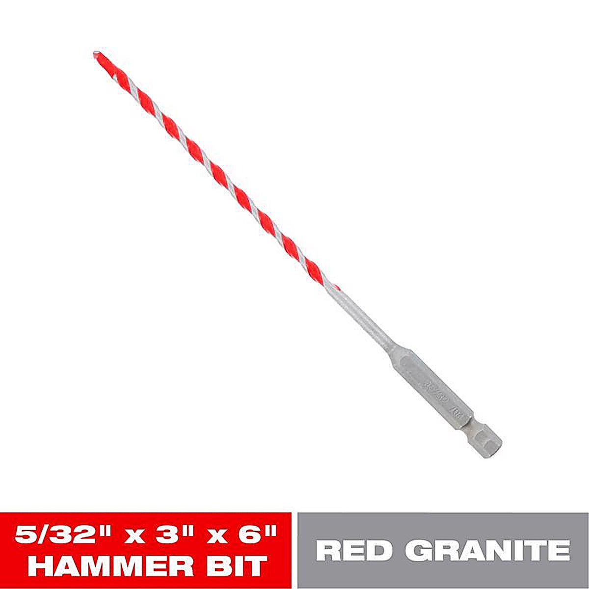 Diablo DMARG1020-P5 SPEEDemon 5/32 in. X 6 in. L Carbide Tipped Red Granite Hammer Drill Bit 1 pk