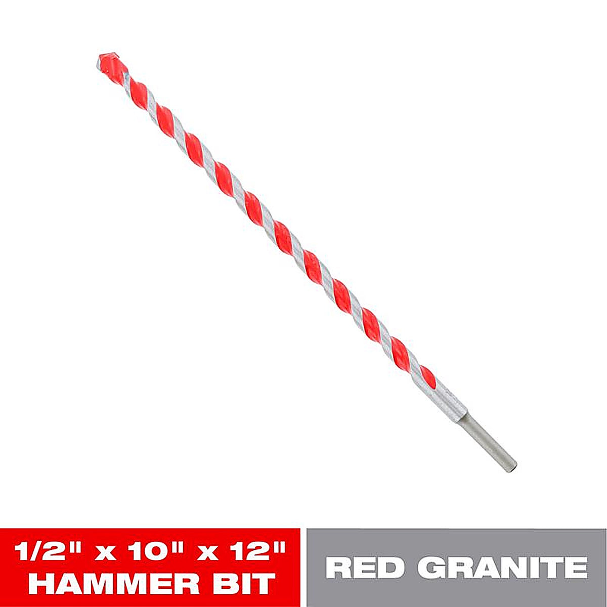Diablo DMARG1160 SPEEDemon 1/2 in. S X 12 in. L Carbide Tipped Red Granite Hammer Bit 1 pk
