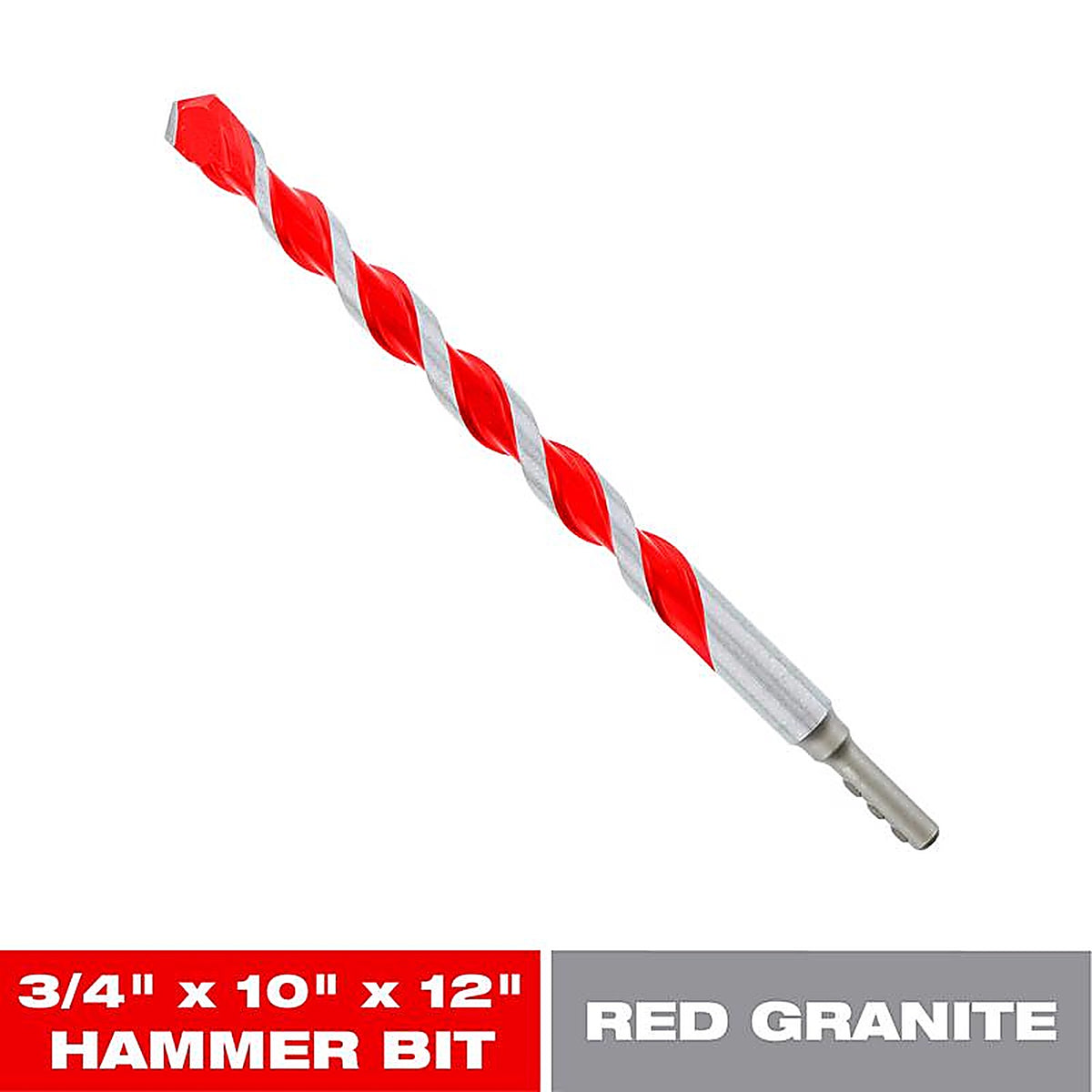 Diablo DMARG1200 SPEEDemon 3/4 in. S X 12 in. L Carbide Tipped Red Granite Hammer Bit 1 pk