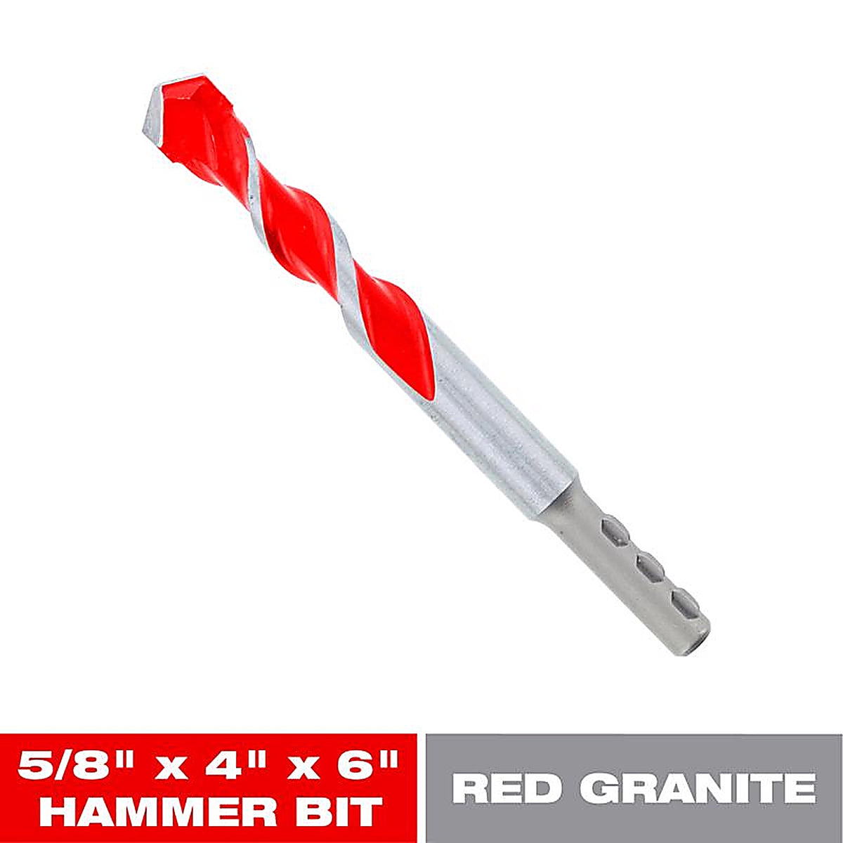 Diablo DMARG1170 SPEEDemon 5/8 in. S X 6 in. L Carbide Tipped Red Granite Hammer Bit 1 pk