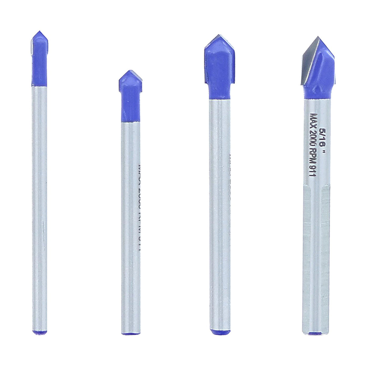 Avanti Pro PMAGT1050-S4 Carbide Tipped Glass and Tile Bit Set 4 pc