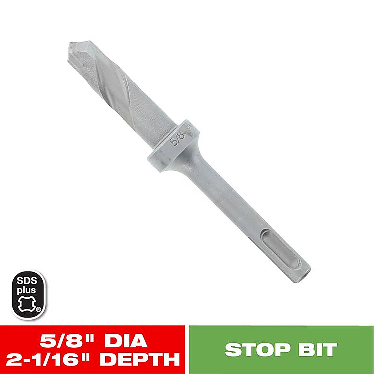 Diablo DMAST1050 5/8 in. S Carbide Tipped SDS-Plus Hammer Stop Bit 1 pk