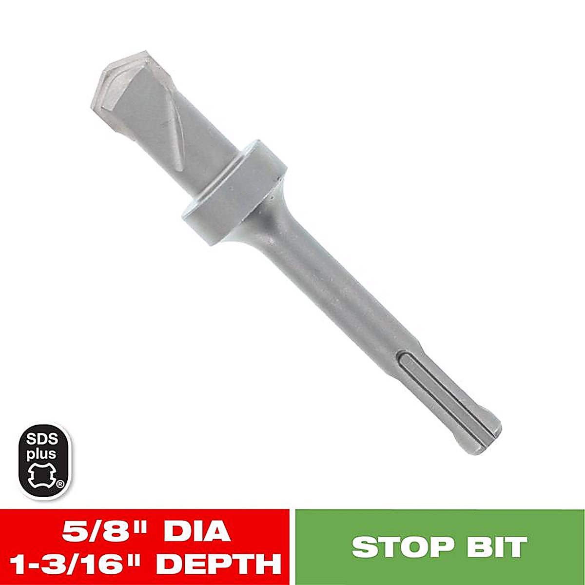 Diablo DMAST1040 5/8 in. S Carbide Tipped SDS-Plus Hammer Stop Bit 1 pk