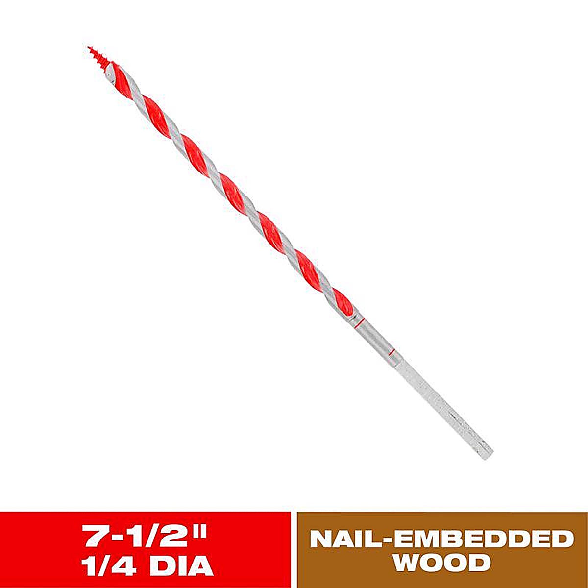 Diablo - DAG1010 - Dura-Tip 1/4 In. D X 7.5 In. L Auger Bit High Speed Steel 1 Piece