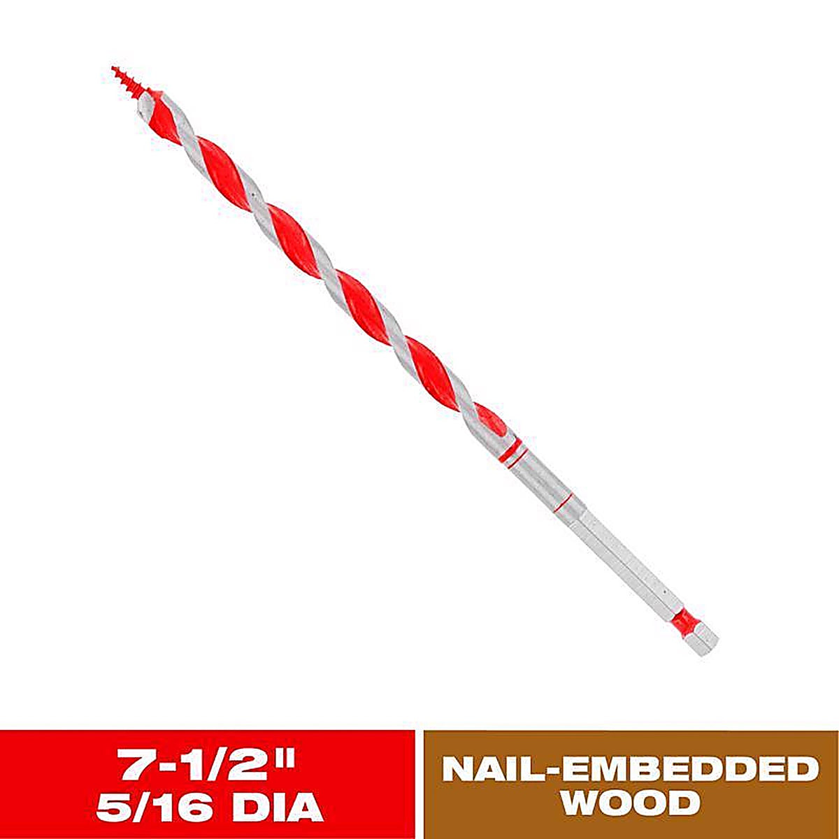 Diablo - DAG1020 - Dura-Tip 5/16 In. D X 7.5 In. L Auger Bit High Speed Steel 1 Piece